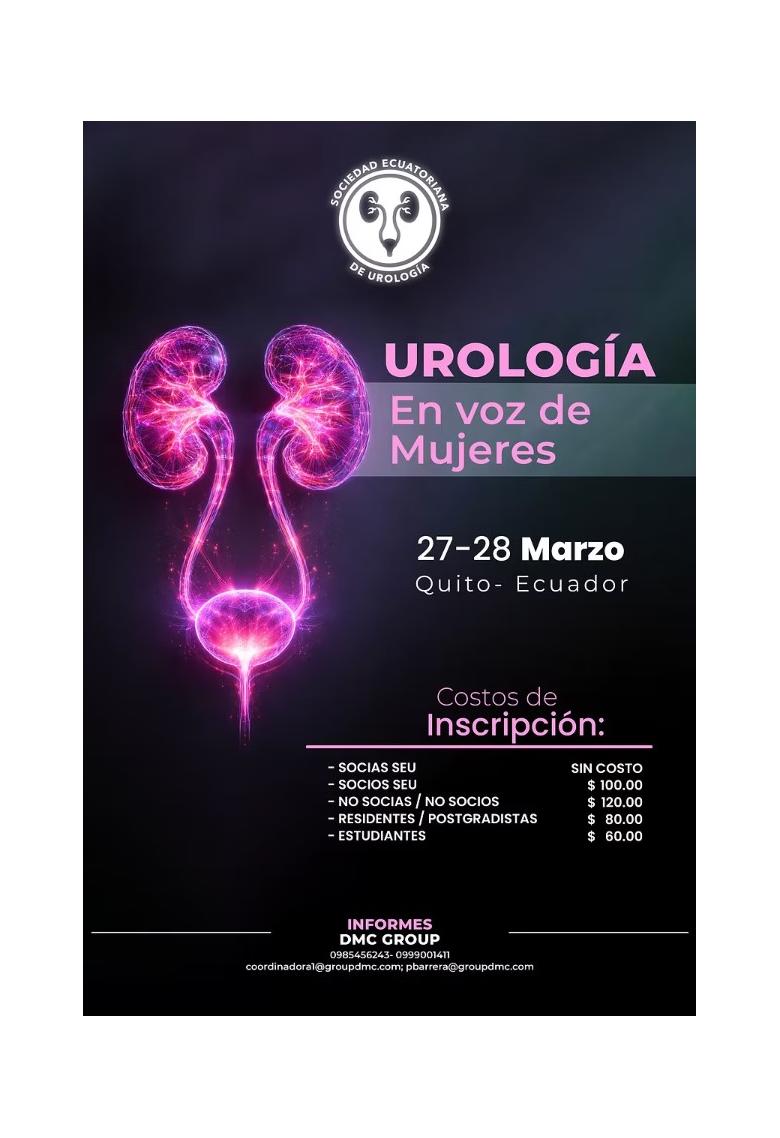 Urología en voz de Mujeres, Sociedad Ecuatoriana de Urología